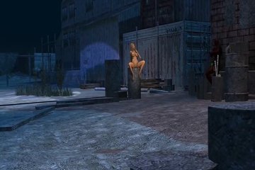 Deadpool трахает девчонку на улице ночью