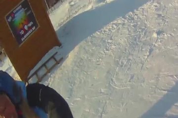 Трахай сноубордистку на снегу