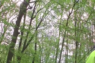 Парень отправляется в лес на прогулку со своей подругой