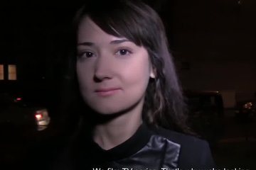 Русская девушка проходит кастин и получает сперму на лицо